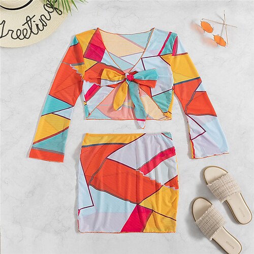 Mulheres Roupa de Banho Cobertura Anti-Assaduras 2 partes Normal roupa de banho Cordões Com Transparência Estampado Bloco de cor Vermelho Decote em V-wire Fatos de banho Sensual Férias Moda / Moderno
Mulheres Roupa de Banho Cobertura Anti-Assaduras 2 partes Normal roupa de banho Cordões Com Transparência Estampado Bloco de cor Vermelho Decote em V-wire Fatos de banho Sensual Férias Moda / Moderno