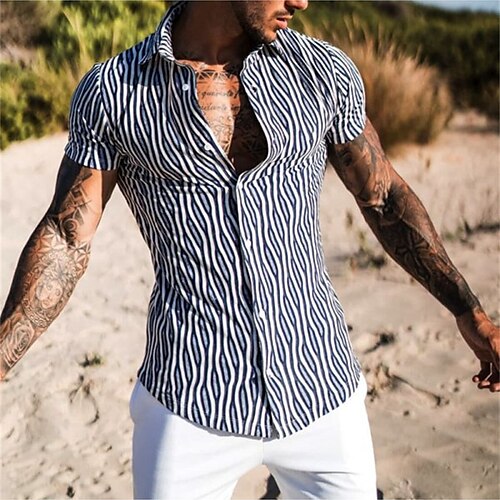 Men's Shirt Snakeskin Turndown Street Casual Button-Down Print Tops Casual Fashion Breathable Comfortable Black / White
Men's Shirt Snakeskin Turndown Street Casual Button-Down Print Tops Casual Fashion Breathable Comfortable Black / White