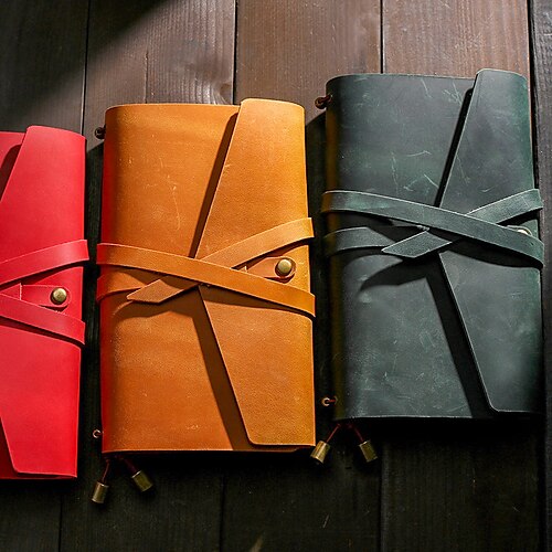 Sketchbook Journal Notebook Plain Grid A6 4.1×5.8 Inch Retro Aesthetic Simplicity Leather Hardcover Portable 96 Pages Notebook for School Office Traveler
Sketchbook Journal Notebook Plain Grid A6 4.1×5.8 Inch Retro Aesthetic Simplicity Leather Hardcover Portable 96 Pages Notebook for School Office Traveler