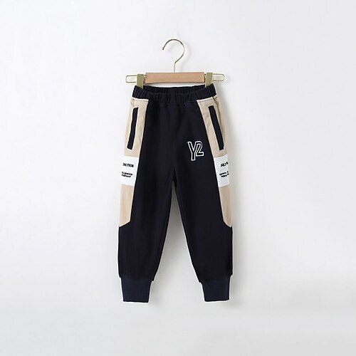 Kids Boys Pants Color Block Active Patchwork Casual Cotton 2-6 Years Fall Black
Kids Boys Pants Color Block Active Patchwork Casual Cotton 2-6 Years Fall Black