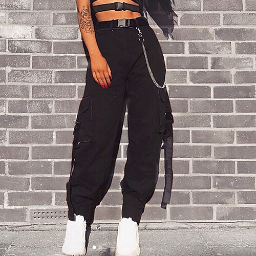 Women's Cargo Pants Pants Trousers Cuffed Cargo Cotton Blend Pink Wine Army Green Mid Waist Fashion Casual Weekend Side Pockets Micro-elastic Full Length Comfort Plain S M L XL XXL
Women's Cargo Pants Pants Trousers Cuffed Cargo Cotton Blend Pink Wine Army Green Mid Waist Fashion Casual Weekend Side Pockets Micro-elastic Full Length Comfort Plain S M L XL XXL