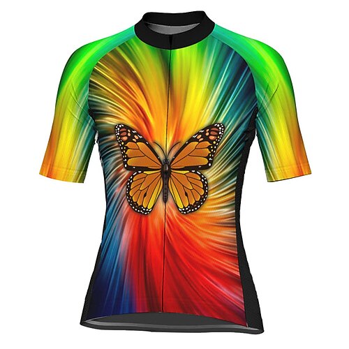 21Grams Women's Short Sleeve Cycling Jersey Butterfly Bike Top Mountain Bike MTB Road Bike Cycling Green Spandex Polyester Breathable Quick Dry Moisture Wicking Sports Clothing Apparel / Athleisure
21Grams Women's Short Sleeve Cycling Jersey Butterfly Bike Top Mountain Bike MTB Road Bike Cycling Green Spandex Polyester Breathable Quick Dry Moisture Wicking Sports Clothing Apparel / Athleisure