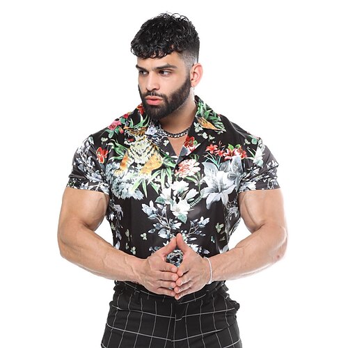 Men's Shirt 3D Print Floral Turndown Casual Daily Print Short Sleeve Tops Elegant Casual Black
Men's Shirt 3D Print Floral Turndown Casual Daily Print Short Sleeve Tops Elegant Casual Black