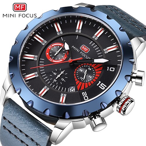 MINI FOCUS Quartz Watch for Men Analog Quartz Stylish Stylish Waterproof Calendar Alloy PU Leather Fashion
MINI FOCUS Quartz Watch for Men Analog Quartz Stylish Stylish Waterproof Calendar Alloy PU Leather Fashion