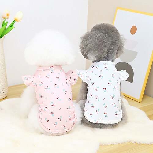 3Pcs Dog Cat Shirt / T-Shirt Cherry Fashion Cute Casual / Daily Outdoor Dog Clothes Puppy Clothes Dog Outfits Soft Rosy Pink Costume for Girl and Boy Dog Polyester Cotton
3Pcs Dog Cat Shirt / T-Shirt Cherry Fashion Cute Casual / Daily Outdoor Dog Clothes Puppy Clothes Dog Outfits Soft Rosy Pink Costume for Girl and Boy Dog Polyester Cotton