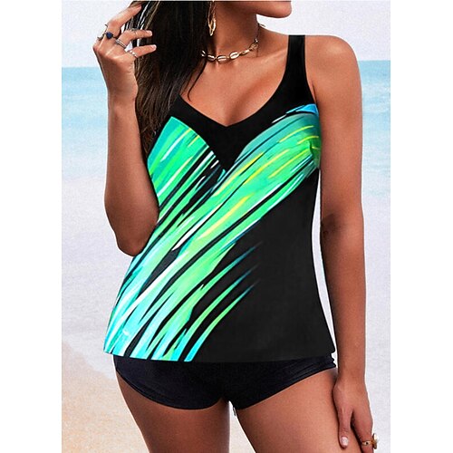 Mulheres Roupa de Banho Tankini 2 partes Normal roupa de banho Cintura alta Bloco de cor Preto Acolchoado Com Alças Fatos de banho Esportivo Férias Sensual / novo
Mulheres Roupa de Banho Tankini 2 partes Normal roupa de banho Cintura alta Bloco de cor Preto Acolchoado Com Alças Fatos de banho Esportivo Férias Sensual / novo