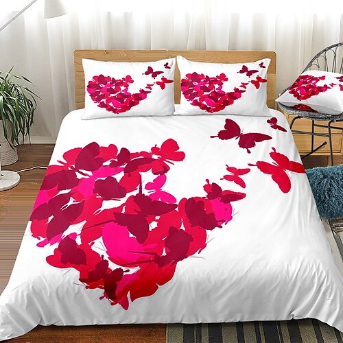 Butterfly Pattern 3-Piece Duvet Cover Set Hotel Bedding Sets Comforter Cover with Soft Lightweight Microfiber, Include 1 Duvet Cover, 2 Pillowcases (1 Pillowcase for Twin/Single)
Butterfly Pattern 3-Piece Duvet Cover Set Hotel Bedding Sets Comforter Cover with Soft Lightweight Microfiber, Include 1 Duvet Cover, 2 Pillowcases (1 Pillowcase for Twin/Single)