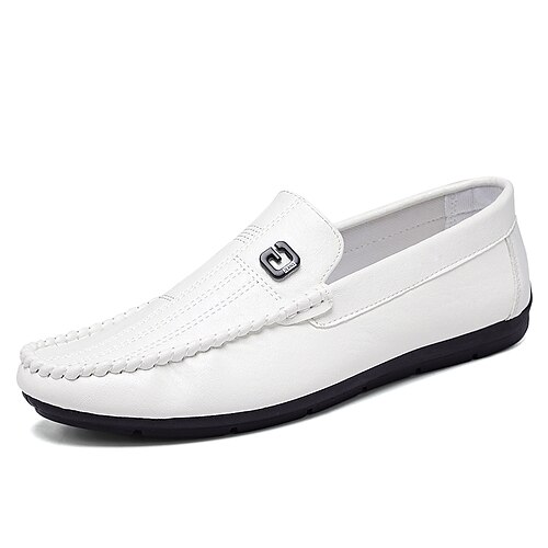 Men's Loafers Slip-Ons Comfort Loafers Comfort Shoes Casual Daily PU White Black Fall Spring
Men's Loafers Slip-Ons Comfort Loafers Comfort Shoes Casual Daily PU White Black Fall Spring