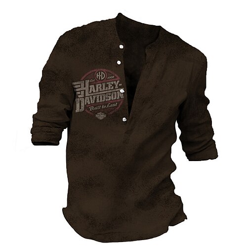 Homme Chemise Lettre Col V Marron Print Extérieur Plein Air Manches Longues Bouton bas Imprimer Vêtement Tenue Rétro Vintage Design Casual Respirable / Eté / Printemps / Eté
Homme Chemise Lettre Col V Marron Print Extérieur Plein Air Manches Longues Bouton bas Imprimer Vêtement Tenue Rétro Vintage Design Casual Respirable / Eté / Printemps / Eté