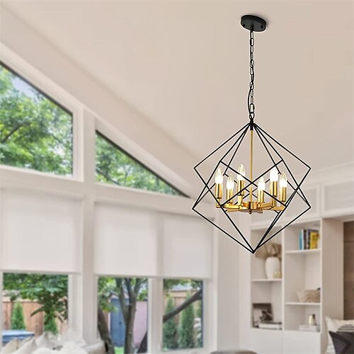 40 cm Geometric Shape Pendant Light LED Metal Black Artistic Modern 220-240V
40 cm Geometric Shape Pendant Light LED Metal Black Artistic Modern 220-240V