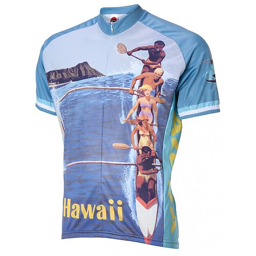 21Grams Men's Cycling Jersey Short Sleeve Bike Top with 3 Rear Pockets Mountain Bike MTB Road Bike Cycling Breathable Quick Dry Moisture Wicking Reflective Strips Blue Graphic Polyester Spandex Sports
21Grams Men's Cycling Jersey Short Sleeve Bike Top with 3 Rear Pockets Mountain Bike MTB Road Bike Cycling Breathable Quick Dry Moisture Wicking Reflective Strips Blue Graphic Polyester Spandex Sports