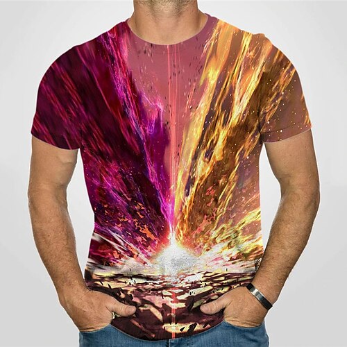 Men's Unisex T shirt 3D Print Color Block Graphic Prints Crew Neck Street Daily Print Short Sleeve Tops Casual Designer Big and Tall Sports Pink
Men's Unisex T shirt 3D Print Color Block Graphic Prints Crew Neck Street Daily Print Short Sleeve Tops Casual Designer Big and Tall Sports Pink