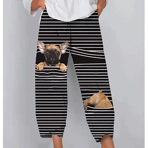 Women's Chinos Pants Trousers Black / White White / Black BlackGrey Mid Waist Fashion Casual Weekend Side Pockets Print Micro-elastic Ankle-Length Comfort Cat S M L XL XXL
Women's Chinos Pants Trousers Black / White White / Black BlackGrey Mid Waist Fashion Casual Weekend Side Pockets Print Micro-elastic Ankle-Length Comfort Cat S M L XL XXL