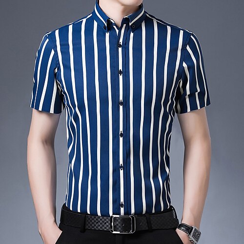 Men's Shirt Striped Turndown Street Casual Button-Down Long Sleeve Tops Casual Fashion Breathable Comfortable White Black Yellow
Men's Shirt Striped Turndown Street Casual Button-Down Long Sleeve Tops Casual Fashion Breathable Comfortable White Black Yellow