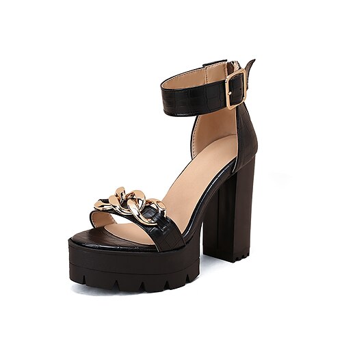 Women's Sandals Party Daily Sexy Shoes Ankle Strap Sandals Summer Platform Chunky Heel Open Toe Sexy PU Leather Zipper Solid Colored Wine Black Yellow
Women's Sandals Party Daily Sexy Shoes Ankle Strap Sandals Summer Platform Chunky Heel Open Toe Sexy PU Leather Zipper Solid Colored Wine Black Yellow