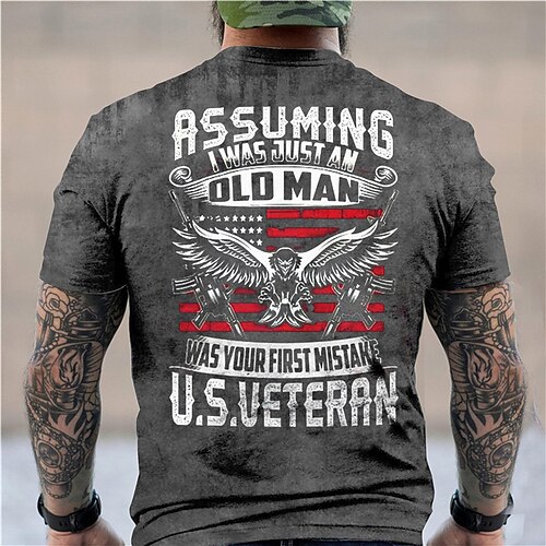 Men's Unisex T shirt Tee 3D Print Graphic Prints Eagle Crew Neck Street Daily Print Short Sleeve Tops Casual Designer Big and Tall Sports Black Army Green Dark Gray
Men's Unisex T shirt Tee 3D Print Graphic Prints Eagle Crew Neck Street Daily Print Short Sleeve Tops Casual Designer Big and Tall Sports Black Army Green Dark Gray