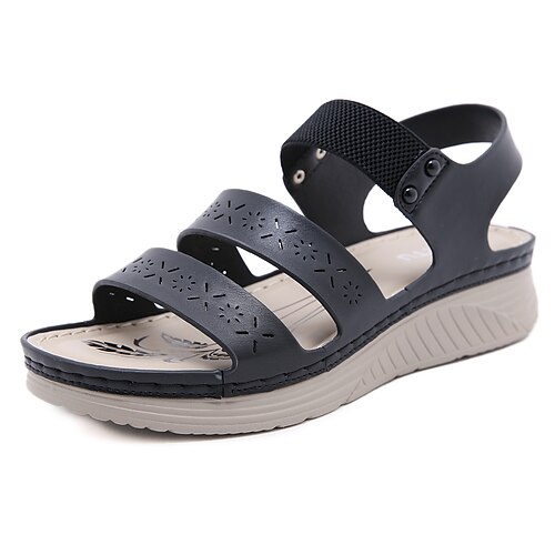 Women's Sandals Comfort Shoes Wedge Heel Round Toe Open Toe Elegant Casual Daily Office Walking Shoes PU Leather Loafer Spring Summer Solid Colored Almond Black Light Blue
Women's Sandals Comfort Shoes Wedge Heel Round Toe Open Toe Elegant Casual Daily Office Walking Shoes PU Leather Loafer Spring Summer Solid Colored Almond Black Light Blue