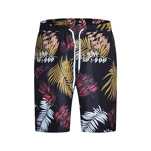 Men's Casual Shorts Shorts Beach Shorts Knee Length Pants Inelastic Leaf Mid Waist Black S M L XL XXL
Men's Casual Shorts Shorts Beach Shorts Knee Length Pants Inelastic Leaf Mid Waist Black S M L XL XXL