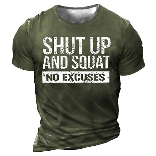 Men's Unisex T shirt 3D Print Graphic Prints Letter Crew Neck Street Daily Print Short Sleeve Tops Casual Designer Big and Tall Sports Black Army Green Dark Gray
Men's Unisex T shirt 3D Print Graphic Prints Letter Crew Neck Street Daily Print Short Sleeve Tops Casual Designer Big and Tall Sports Black Army Green Dark Gray
