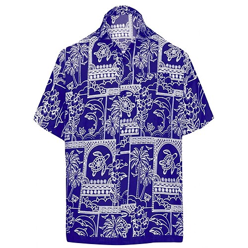 Men's Shirt Vintage Turndown Street Casual Button-Down Short Sleeve Tops Casual Fashion Comfortable Beach Blue
Men's Shirt Vintage Turndown Street Casual Button-Down Short Sleeve Tops Casual Fashion Comfortable Beach Blue