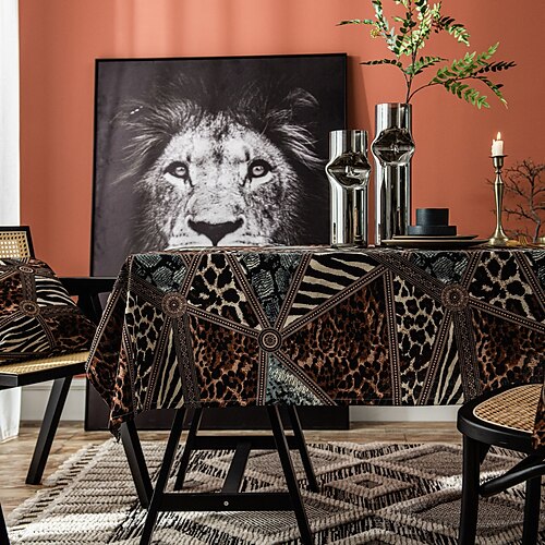 Farmhouse Style Leopard Pattern Tablecloth,Washable Table Cover Dust-Proof Wrinkle Resistant for Restaurant, Picnic, Indoor and Outdoor Dining
Farmhouse Style Leopard Pattern Tablecloth,Washable Table Cover Dust-Proof Wrinkle Resistant for Restaurant, Picnic, Indoor and Outdoor Dining