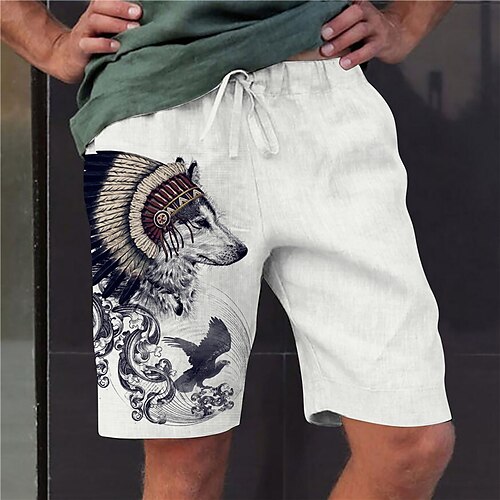Men's Stylish Designer Straight Shorts Elastic Waist Print Short Pants Sports Outdoor Daily Graphic Prints Wolf Cotton Blend Comfort Breathable Mid Waist White S M L XL XXL
Men's Stylish Designer Straight Shorts Elastic Waist Print Short Pants Sports Outdoor Daily Graphic Prints Wolf Cotton Blend Comfort Breathable Mid Waist White S M L XL XXL