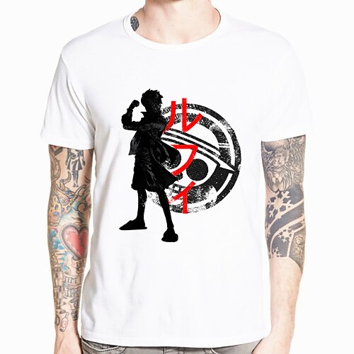 Inspired by One Piece Monkey D. Luffy T-shirt Anime 100% Polyester Anime Harajuku Graphic Kawaii T-shirt For Men's / Women's / Couple's
Inspired by One Piece Monkey D. Luffy T-shirt Anime 100% Polyester Anime Harajuku Graphic Kawaii T-shirt For Men's / Women's / Couple's