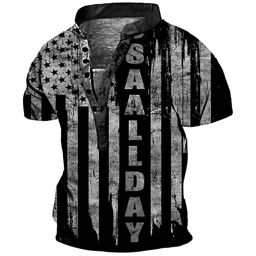 Men's Henley Shirt Tee T shirt Tee 3D Print Graphic Rose National Flag Plus Size Stand Collar Daily Sports Button-Down Print Short Sleeve Tops Basic Casual Designer Big and Tall Black
Men's Henley Shirt Tee T shirt Tee 3D Print Graphic Rose National Flag Plus Size Stand Collar Daily Sports Button-Down Print Short Sleeve Tops Basic Casual Designer Big and Tall Black