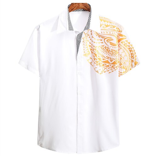 Men's Shirt Tribal Turndown Street Casual Button-Down Short Sleeve Tops Casual Fashion Breathable Comfortable Wine White Black
Men's Shirt Tribal Turndown Street Casual Button-Down Short Sleeve Tops Casual Fashion Breathable Comfortable Wine White Black