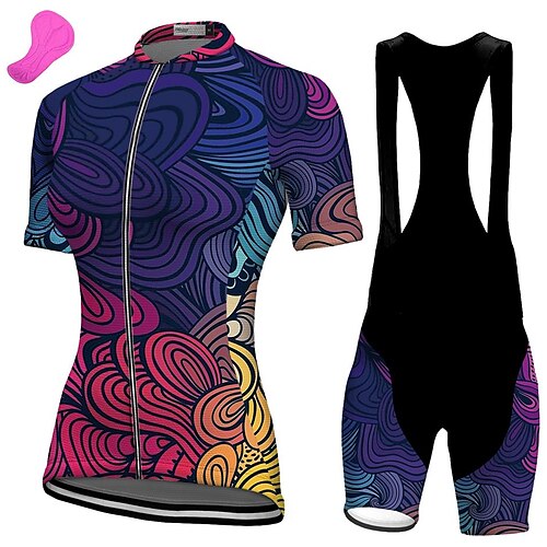 21Grams Women's Cycling Jersey with Bib Shorts Short Sleeve Mountain Bike MTB Road Bike Cycling Green Sky Blue Red Graphic Bike Clothing Suit 3D Pad Breathable Quick Dry Moisture Wicking Back Pocket
21Grams Women's Cycling Jersey with Bib Shorts Short Sleeve Mountain Bike MTB Road Bike Cycling Green Sky Blue Red Graphic Bike Clothing Suit 3D Pad Breathable Quick Dry Moisture Wicking Back Pocket