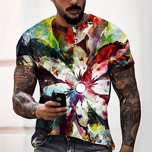 Men's Unisex T shirt 3D Print Floral Graphic Prints Crew Neck Street Daily Print Short Sleeve Tops Casual Designer Big and Tall Sports Green
Men's Unisex T shirt 3D Print Floral Graphic Prints Crew Neck Street Daily Print Short Sleeve Tops Casual Designer Big and Tall Sports Green
