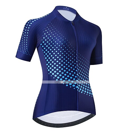 21Grams Women's Cycling Jersey Short Sleeve Bike Jersey Top with 3 Rear Pockets Mountain Bike MTB Road Bike Cycling Breathable Quick Dry Soft Reflective Strips Dark Blue Polka Dot Polyester Sports
21Grams Women's Cycling Jersey Short Sleeve Bike Jersey Top with 3 Rear Pockets Mountain Bike MTB Road Bike Cycling Breathable Quick Dry Soft Reflective Strips Dark Blue Polka Dot Polyester Sports