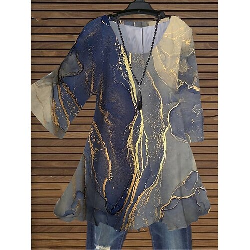 Dame Skjorte Bluse Gul Lyserød Navyblå Blomstret Farvegradient Trykt mønster 3/4-ærmer Daglig I-byen-tøj Årgang Gade Afslappet Rund hals Normal XL
Dame Skjorte Bluse Gul Lyserød Navyblå Blomstret Farvegradient Trykt mønster 3/4-ærmer Daglig I-byen-tøj Årgang Gade Afslappet Rund hals Normal XL