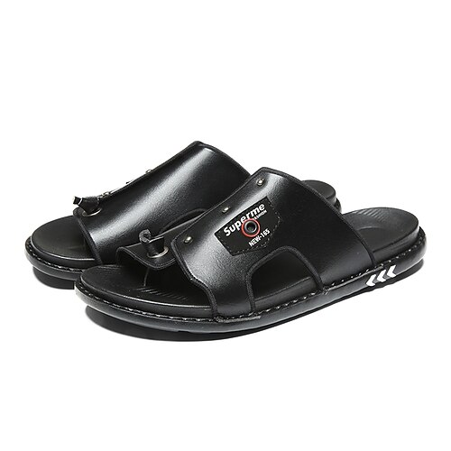 Men's Sandals Loafers Slip-Ons Casual Classic Daily Outdoor PU White Black Blue Spring Summer
Men's Sandals Loafers Slip-Ons Casual Classic Daily Outdoor PU White Black Blue Spring Summer