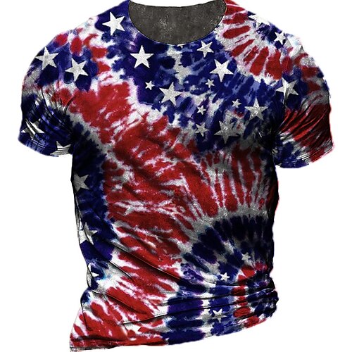 Men's Unisex T shirt 3D Print Tie Dye Graphic Prints Crew Neck Street Daily Print Short Sleeve Tops Casual Designer Big and Tall Sports Blue
Men's Unisex T shirt 3D Print Tie Dye Graphic Prints Crew Neck Street Daily Print Short Sleeve Tops Casual Designer Big and Tall Sports Blue