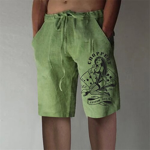 Men's Stylish Designer Straight Shorts Elastic Waist Print Short Pants Sports Outdoor Daily Graphic Prints Poker Cotton Blend Comfort Breathable Mid Waist Green M L XL XXL 3XL
Men's Stylish Designer Straight Shorts Elastic Waist Print Short Pants Sports Outdoor Daily Graphic Prints Poker Cotton Blend Comfort Breathable Mid Waist Green M L XL XXL 3XL