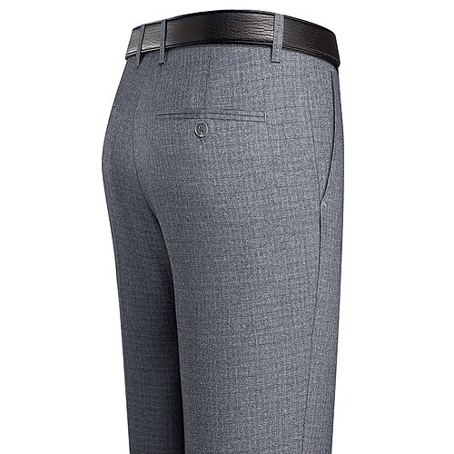 Men's Dress Pants Trousers Zipper Pocket Straight Leg Solid Color Comfort Breathable Ankle-Length Office Sports Outdoor Business Cotton Blend Fashion Chic & Modern Black Gray Micro-elastic / Work
Men's Dress Pants Trousers Zipper Pocket Straight Leg Solid Color Comfort Breathable Ankle-Length Office Sports Outdoor Business Cotton Blend Fashion Chic & Modern Black Gray Micro-elastic / Work