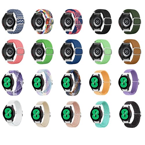 1 pcs Smart Watch Band for Samsung Galaxy Watch 4 40/44mm Watch 4 Classic 42/46mm 20mm Fabric Smartwatch Strap Adjustable Elastic Braided Sport Band Replacement Wristband
1 pcs Smart Watch Band for Samsung Galaxy Watch 4 40/44mm Watch 4 Classic 42/46mm 20mm Fabric Smartwatch Strap Adjustable Elastic Braided Sport Band Replacement Wristband