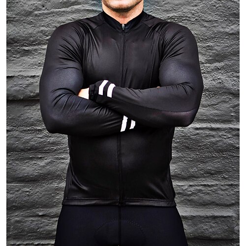 21Grams Men's Cycling Jersey Long Sleeve Bike Top with 3 Rear Pockets Mountain Bike MTB Road Bike Cycling Breathable Quick Dry Moisture Wicking Reflective Strips Black Polyester Spandex Sports
21Grams Men's Cycling Jersey Long Sleeve Bike Top with 3 Rear Pockets Mountain Bike MTB Road Bike Cycling Breathable Quick Dry Moisture Wicking Reflective Strips Black Polyester Spandex Sports