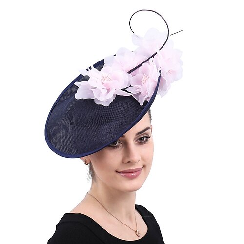 

Queen Elizabeth Audrey Hepburn Retro Vintage 1950s 1920s Headpiece Party Costume Fascinator Hat Women's Costume Vintage Cosplay Party / Evening Headwear Masquerade