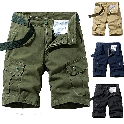 Men's Cargo Shorts Pocket Multi Pocket Solid Color Breathable Outdoor Knee Length Casual Daily 100% Cotton Cargo Shorts Slim Black Blue Inelastic
Men's Cargo Shorts Pocket Multi Pocket Solid Color Breathable Outdoor Knee Length Casual Daily 100% Cotton Cargo Shorts Slim Black Blue Inelastic