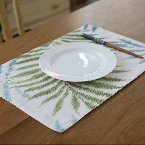 Dining Table Placemats Set of 4 Heat Resistant Non-Slip Dining Table Place Mats for Holiday Banque Kitchen Table Decor
Dining Table Placemats Set of 4 Heat Resistant Non-Slip Dining Table Place Mats for Holiday Banque Kitchen Table Decor