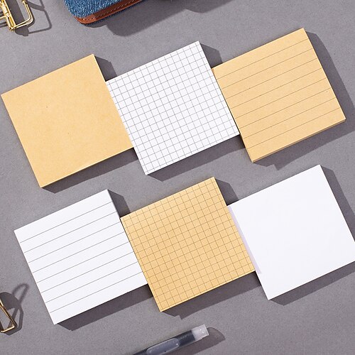 6 pcs Sticky Notes 7.57.5 inch Colorful Paper Lined Cute Self-adhesive Post It Notes for School Office Student
6 pcs Sticky Notes 7.57.5 inch Colorful Paper Lined Cute Self-adhesive Post It Notes for School Office Student