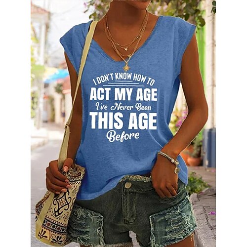 Women's Tank Top Camis Green Blue Khaki Letter Print Sleeveless Casual Weekend Streetwear Casual V Neck Regular S
Women's Tank Top Camis Green Blue Khaki Letter Print Sleeveless Casual Weekend Streetwear Casual V Neck Regular S