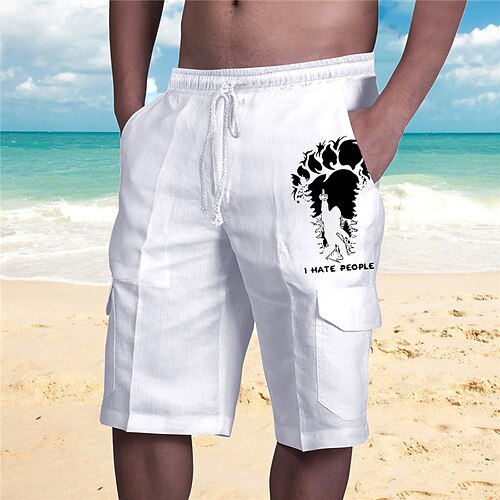 Men's Designer Stylish Shorts Cargo Shorts Drawstring Elastic Waist Multiple Pockets Short Pants Sports Outdoor Daily Graphic Prints Comfort Breathable Mid Waist White S M L XL XXL / Summer
Men's Designer Stylish Shorts Cargo Shorts Drawstring Elastic Waist Multiple Pockets Short Pants Sports Outdoor Daily Graphic Prints Comfort Breathable Mid Waist White S M L XL XXL / Summer