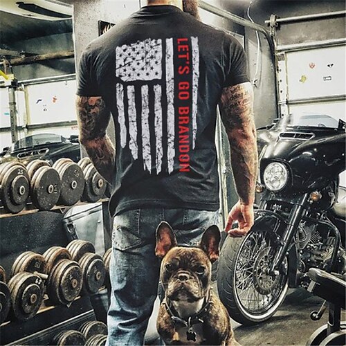 Men's T shirt 3D Print Graphic Flag Crew Neck Street Casual Print Short Sleeve Tops Basic Fashion Classic Comfortable Black
Men's T shirt 3D Print Graphic Flag Crew Neck Street Casual Print Short Sleeve Tops Basic Fashion Classic Comfortable Black