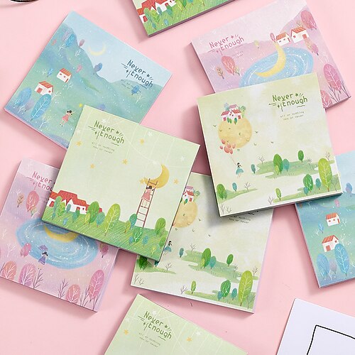 4 pcs Sticky Notes 7.67.6 inch Colorful Paper Lined Cute Self-adhesive Post It Notes for School Office Student
4 pcs Sticky Notes 7.67.6 inch Colorful Paper Lined Cute Self-adhesive Post It Notes for School Office Student