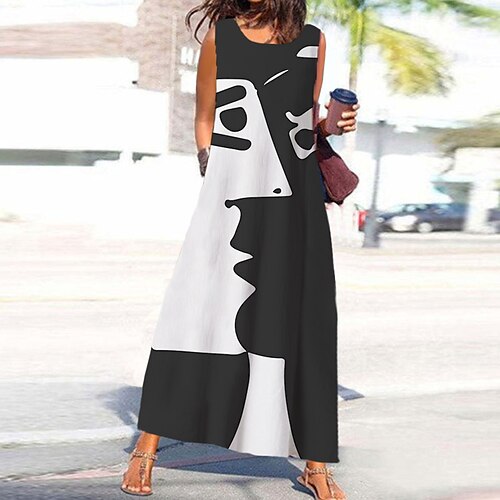 Femme Robe casual Sans Manches Printemps Eté Imprimer Floral Papillon Abstrait Col en U 2022 Noir Blanche S M L XL XXL 3XL
Femme Robe casual Sans Manches Printemps Eté Imprimer Floral Papillon Abstrait Col en U 2022 Noir Blanche S M L XL XXL 3XL