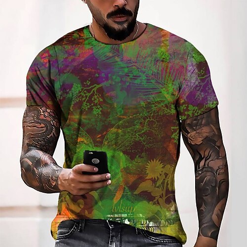 Men's Tee T shirt Tee 3D Print Graphic Round Neck Casual Daily 3D Print Short Sleeve Tops Fashion Designer Cool Comfortable Rainbow
Men's Tee T shirt Tee 3D Print Graphic Round Neck Casual Daily 3D Print Short Sleeve Tops Fashion Designer Cool Comfortable Rainbow