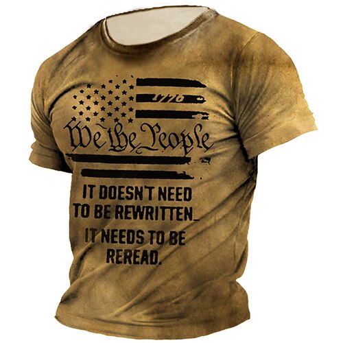 Men's Unisex T shirt Tee 3D Print Graphic Prints Letter Crew Neck Street Daily Print Short Sleeve Tops Casual Vintage Designer Big and Tall Brown
Men's Unisex T shirt Tee 3D Print Graphic Prints Letter Crew Neck Street Daily Print Short Sleeve Tops Casual Vintage Designer Big and Tall Brown